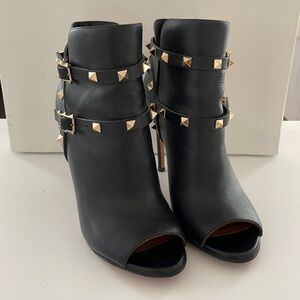 Valentino Rockstud Opentoe Booties Size 36.5